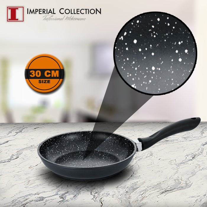Imperial-collectie IM-FP30M; Kachel in marmeren coating, soft touch handvat 30cm - Bivakshop
