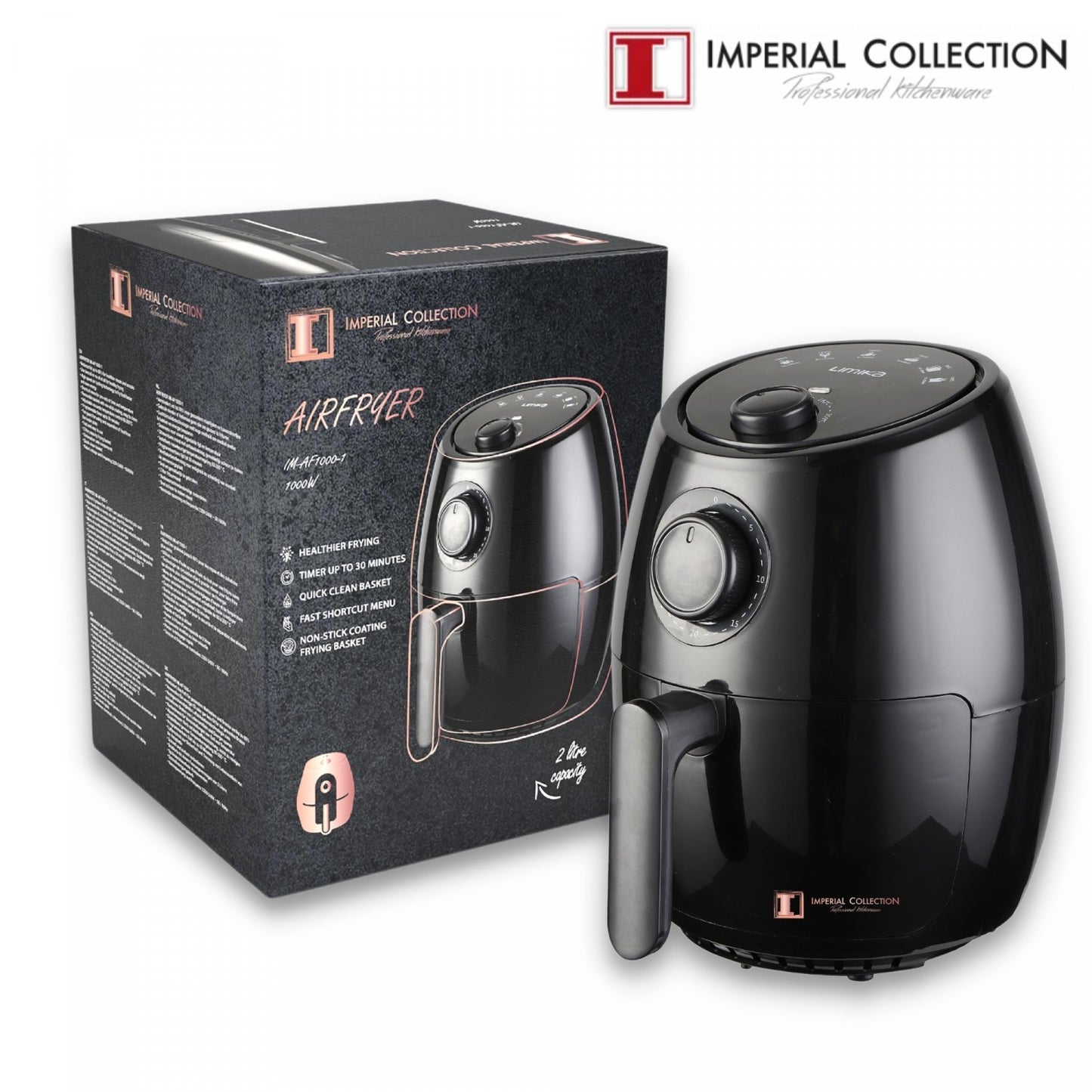 Imperial Collection 1000W olievrije airfryer - Bivakshop