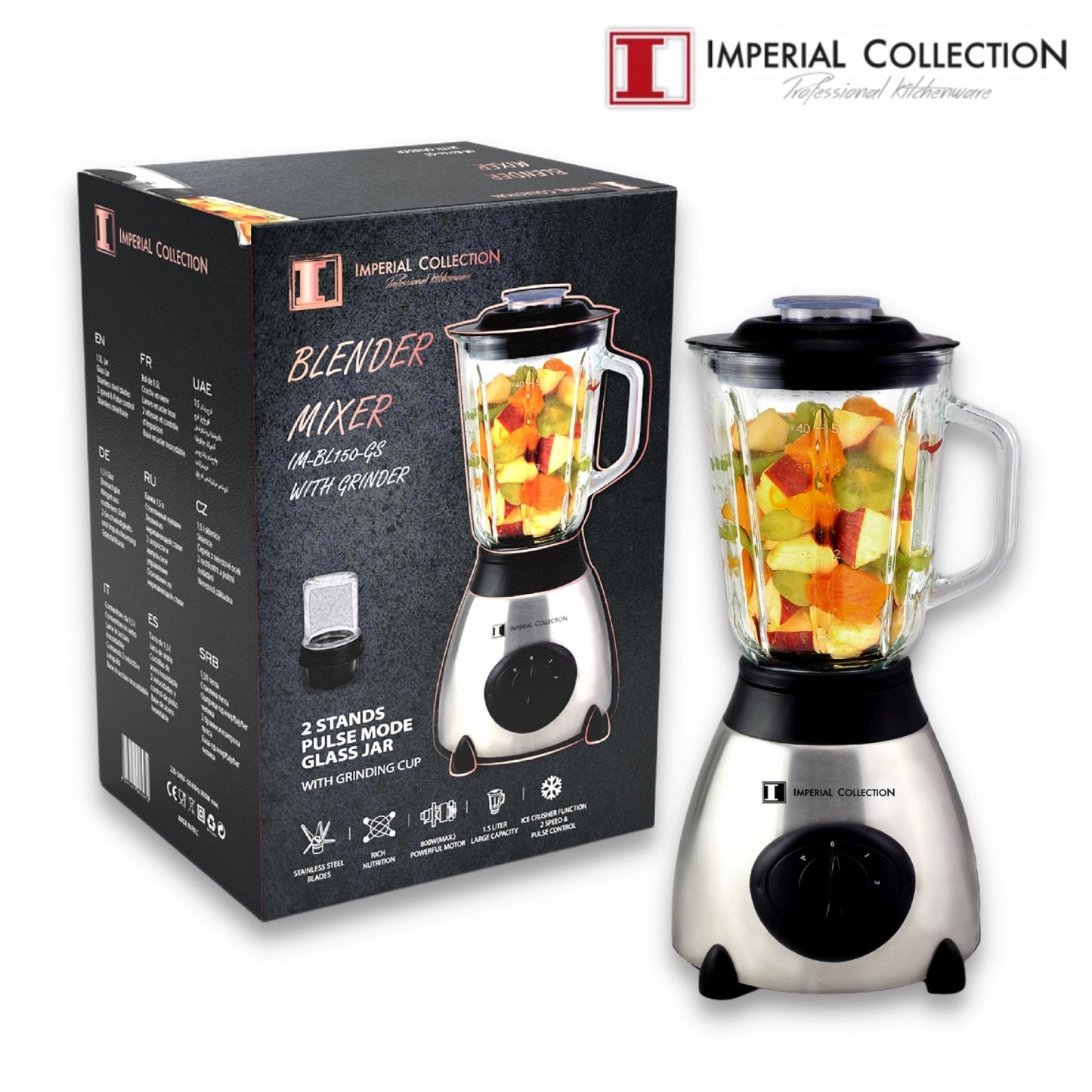 Imperial Collection Multifunctionele Mixer Blender 1.5L - Bivakshop