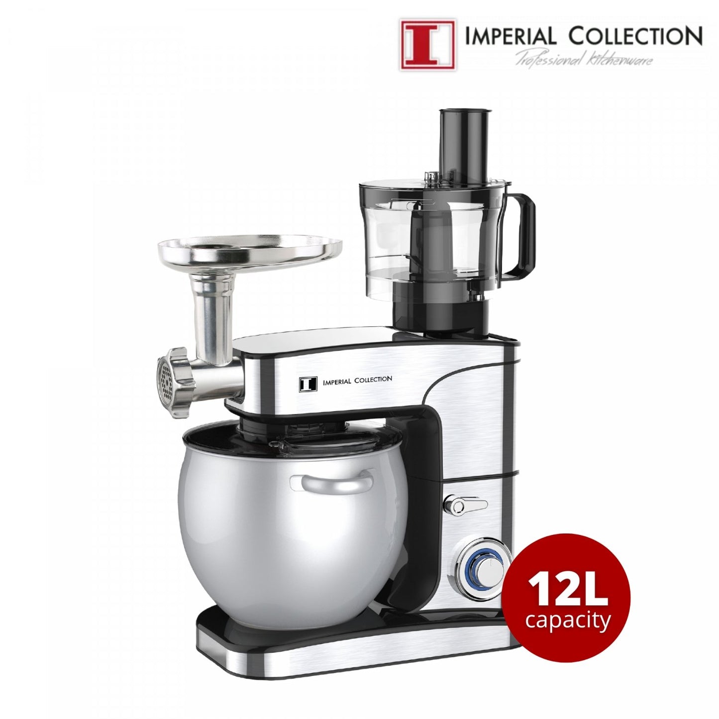 Imperial Collection ontwikkelde Keukenmixer, Vleesmolen En Citruspers in 1 - IM-KM2500 - Bivakshop