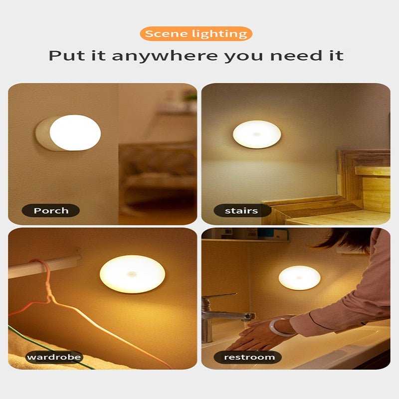 Intelligent Inductie Nachtlampje - Led - Oplaadbaar - Bivakshop