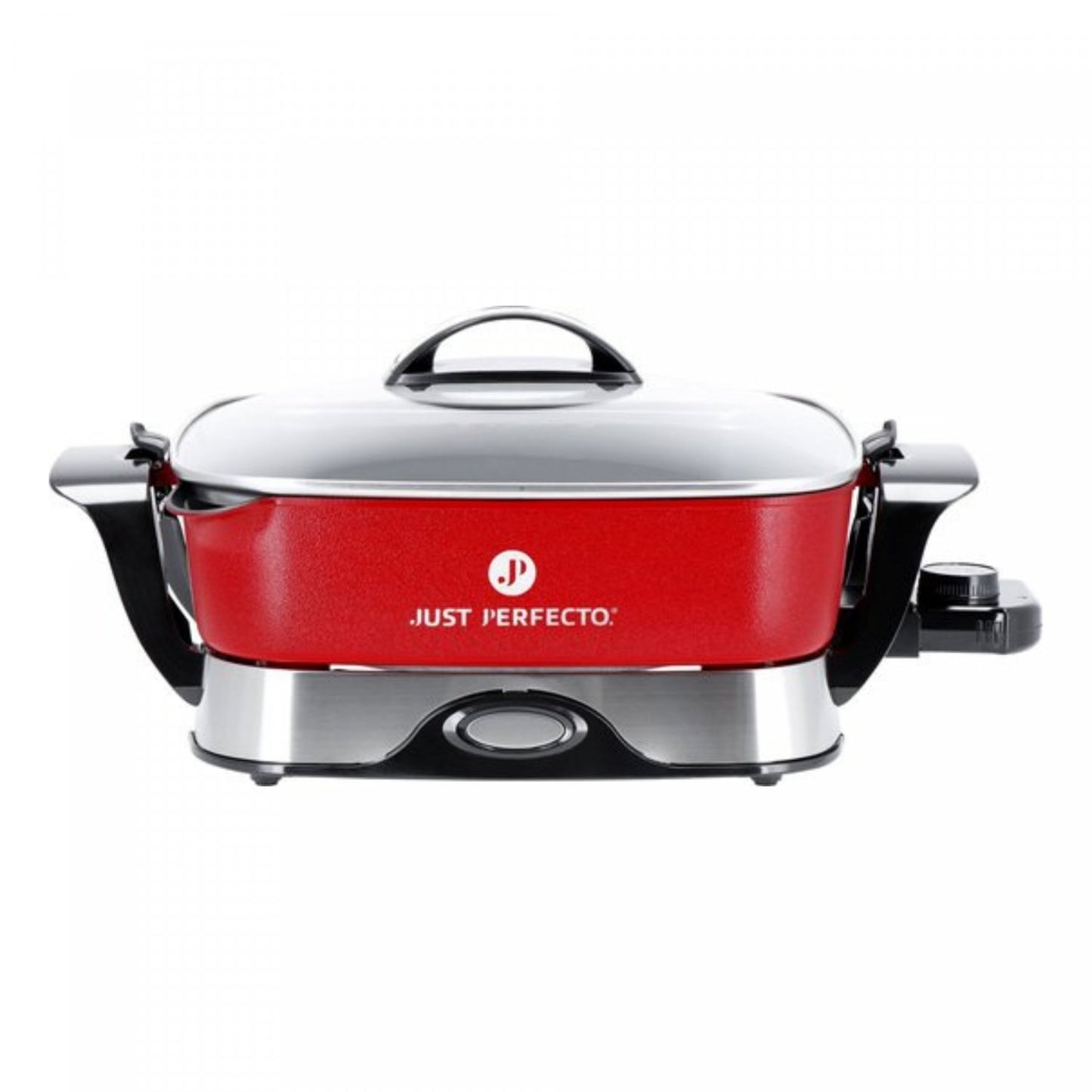 Just Perfecto JL-01: 1650W rode elektrische pan XXL - 5,5L - Bivakshop