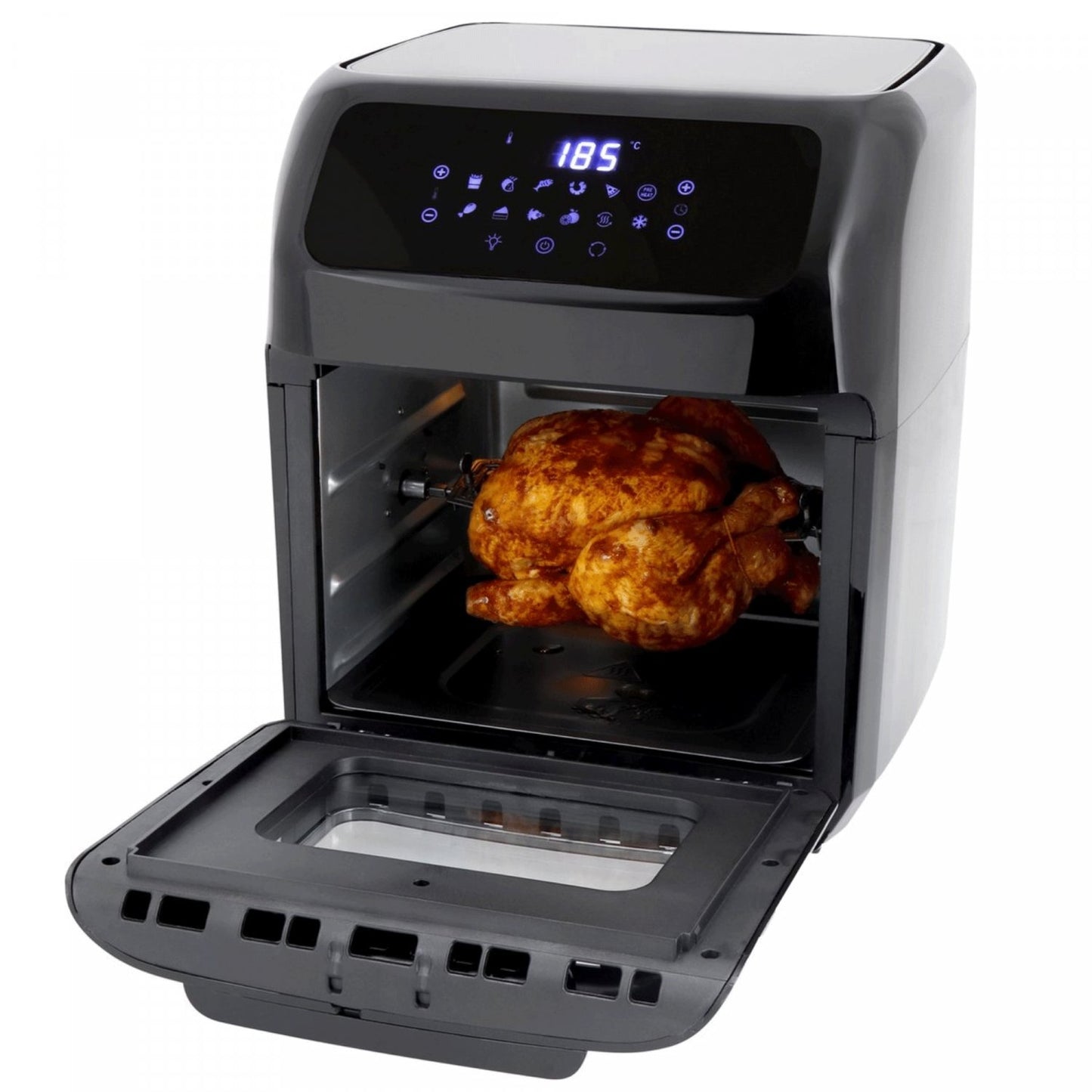 Just Perfecto JL-08: 1800W 12-in-1 Airfryer XXL - 12L - Bivakshop