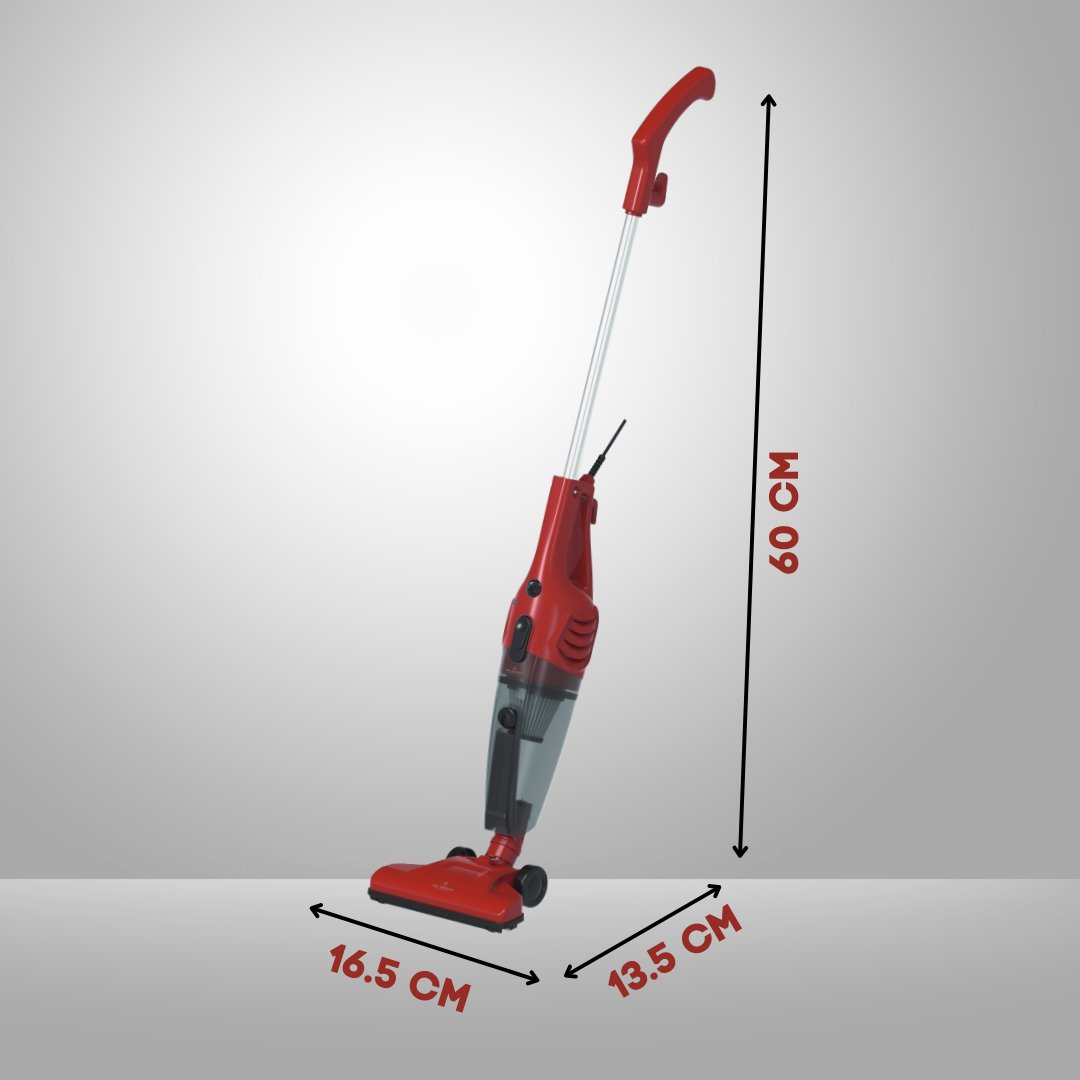 Just Perfecto JL-12: 600W 2-in-1 Steelstofzuiger - Rood - Bivakshop