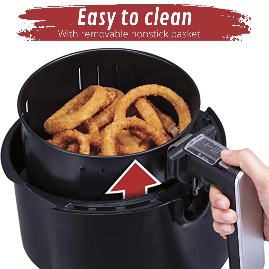 Just Perfecto JL-15: 1200W Airfryer Heteluchtfriteuse met draaiknopbediening - 3,5L - Bivakshop
