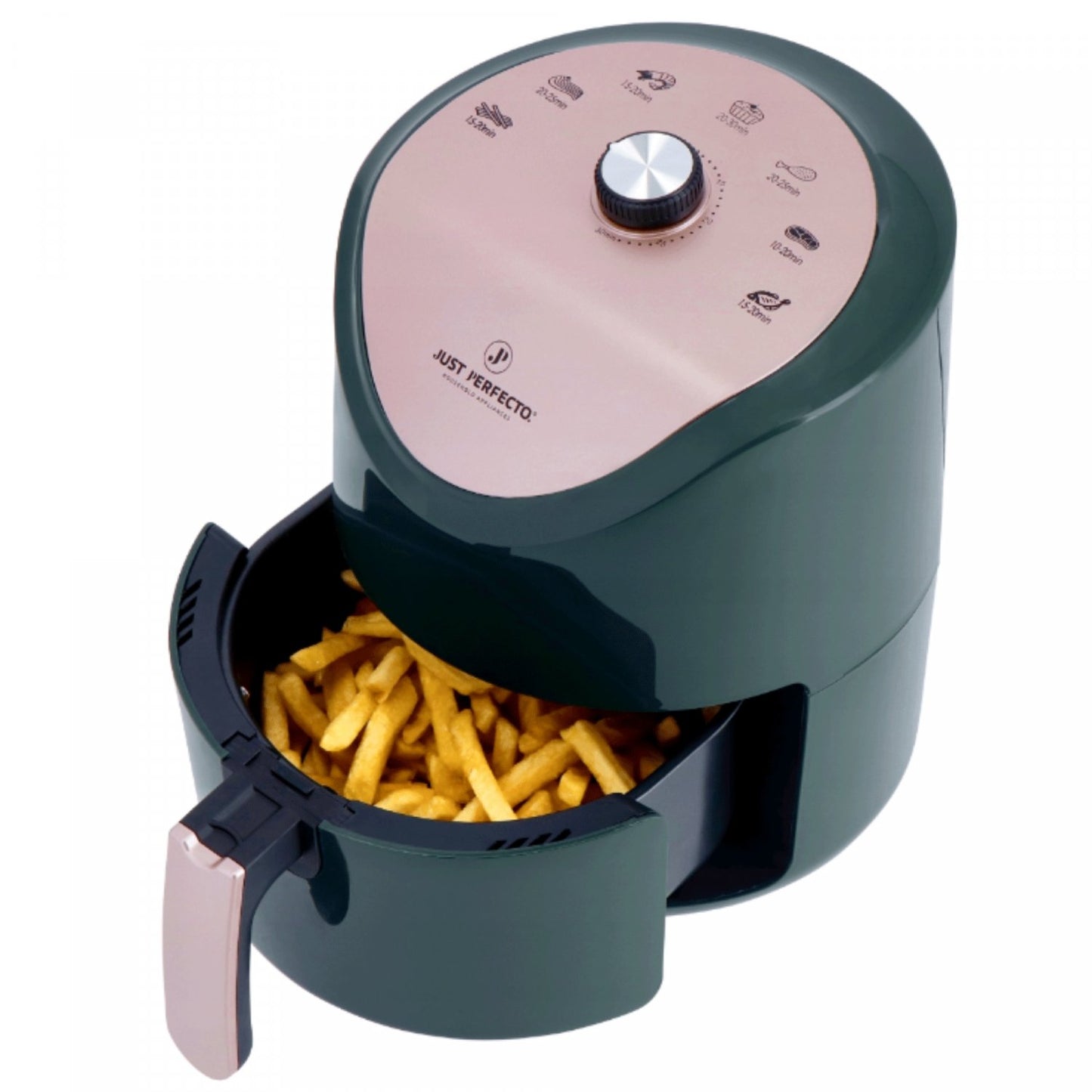 Just Perfecto JL-15: 1200W Airfryer Heteluchtfriteuse met draaiknopbediening - 3,5L - Bivakshop