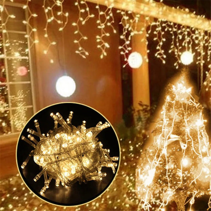 Kerstverlichting waterval buitendecoratie 5M hangend - 1lichtslinger - Bivakshop
