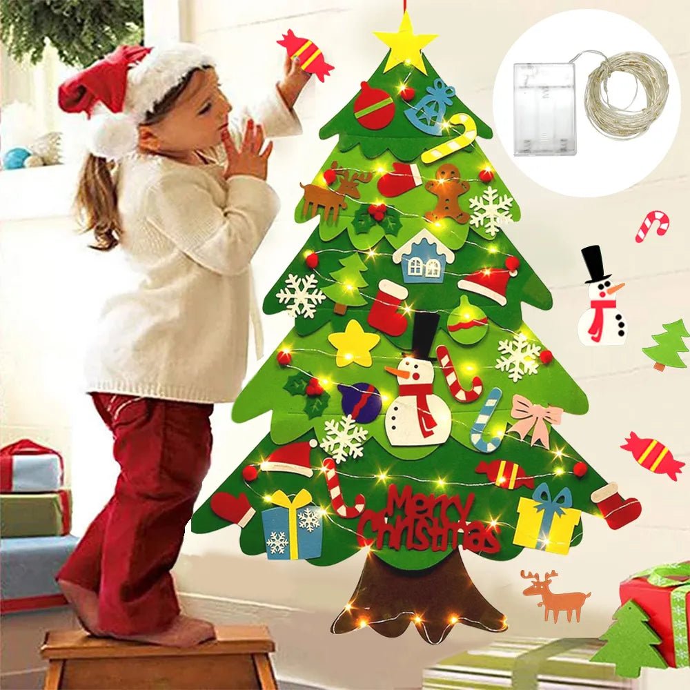 Kids DIY vilt kerstboom decoratie - Perfect voor kerstmis 2022! - Bivakshop