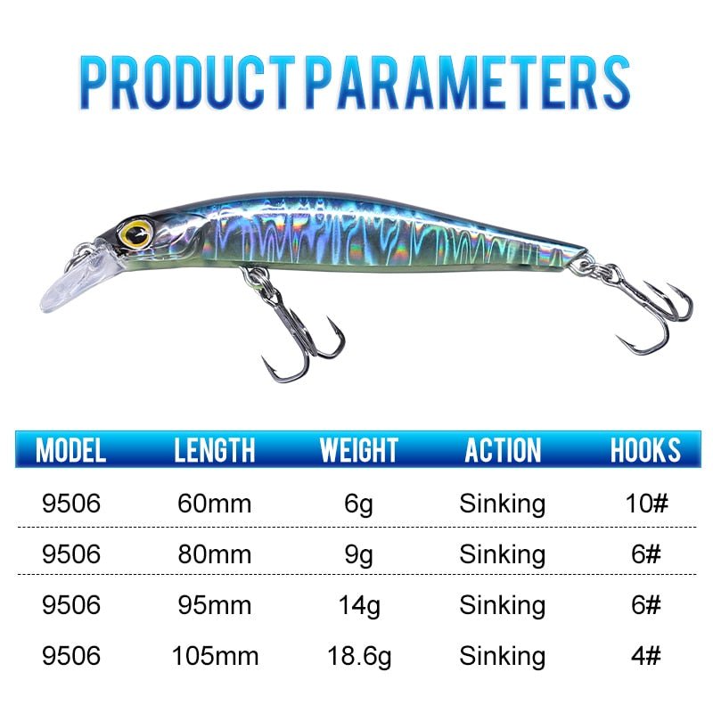 Kingart - Goede Actie Wobblers Harde Kunstmatige Baits 6G 9G 14G 18.6G - Bivakshop