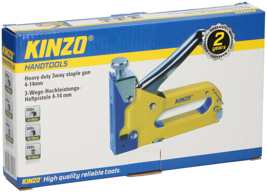 Kinzo extra zware 3-Weg handtacker - Voor nieten, spijkers en krammen - Bivakshop