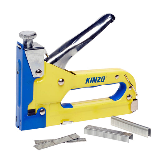Kinzo robuuste nietmachine - Voor vloerbedekking, meubelstoffering en klussen - Bivakshop