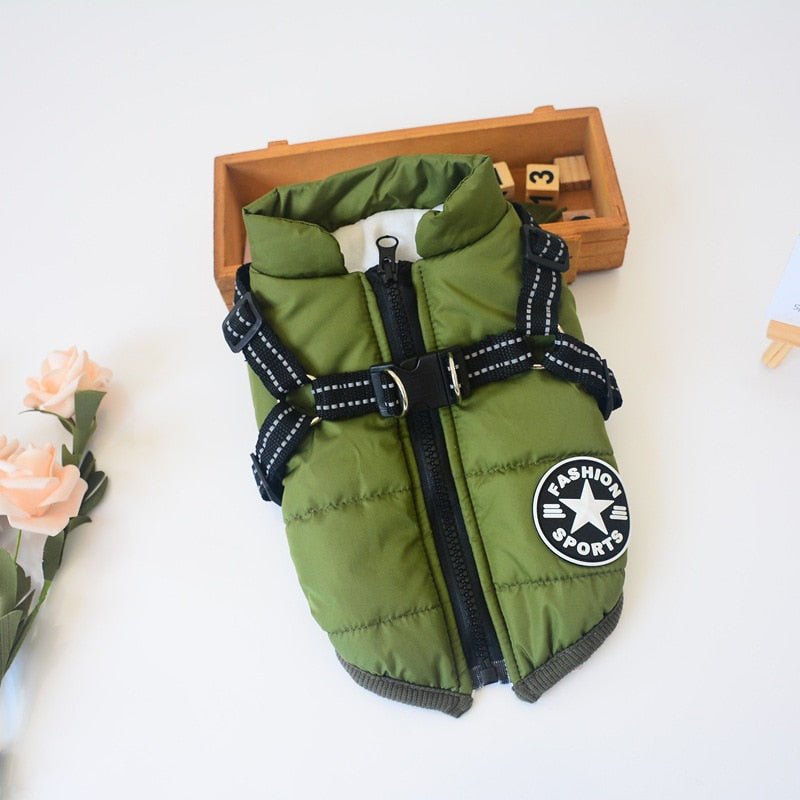 Kleine en medium honden harnas - Puppy Kleding - Waterdichte Hond Jas - Reflecterend Vest - Bivakshop