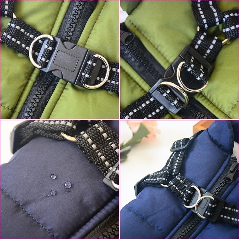 Kleine en medium honden harnas - Puppy Kleding - Waterdichte Hond Jas - Reflecterend Vest - Bivakshop