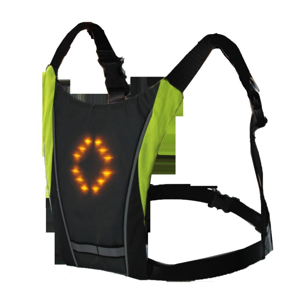 Led draadloze richtingaanwijzer vest - Mannen - Reflecterend - 2 kleuren - Bivakshop