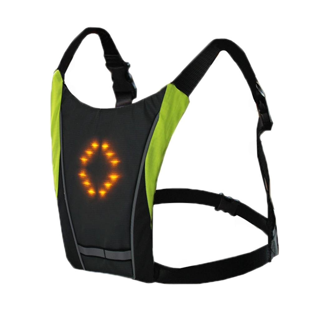 Led draadloze richtingaanwijzer vest - Mannen - Reflecterend - 2 kleuren - Bivakshop