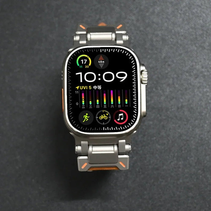 Leren band voor Apple Watch Ultra 2 - 45 en 49 mm modellen - Bivakshop