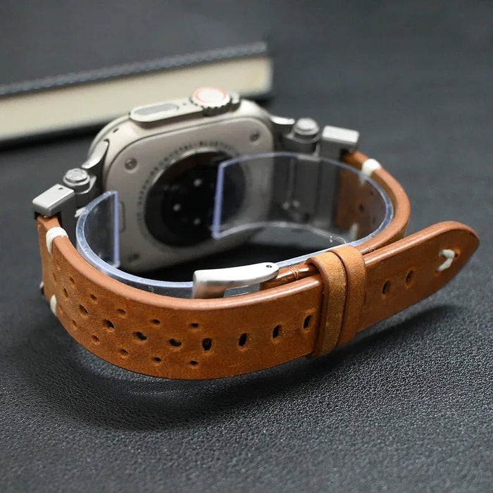 Leren band voor Apple Watch Ultra 2 - 45 en 49 mm modellen - Bivakshop