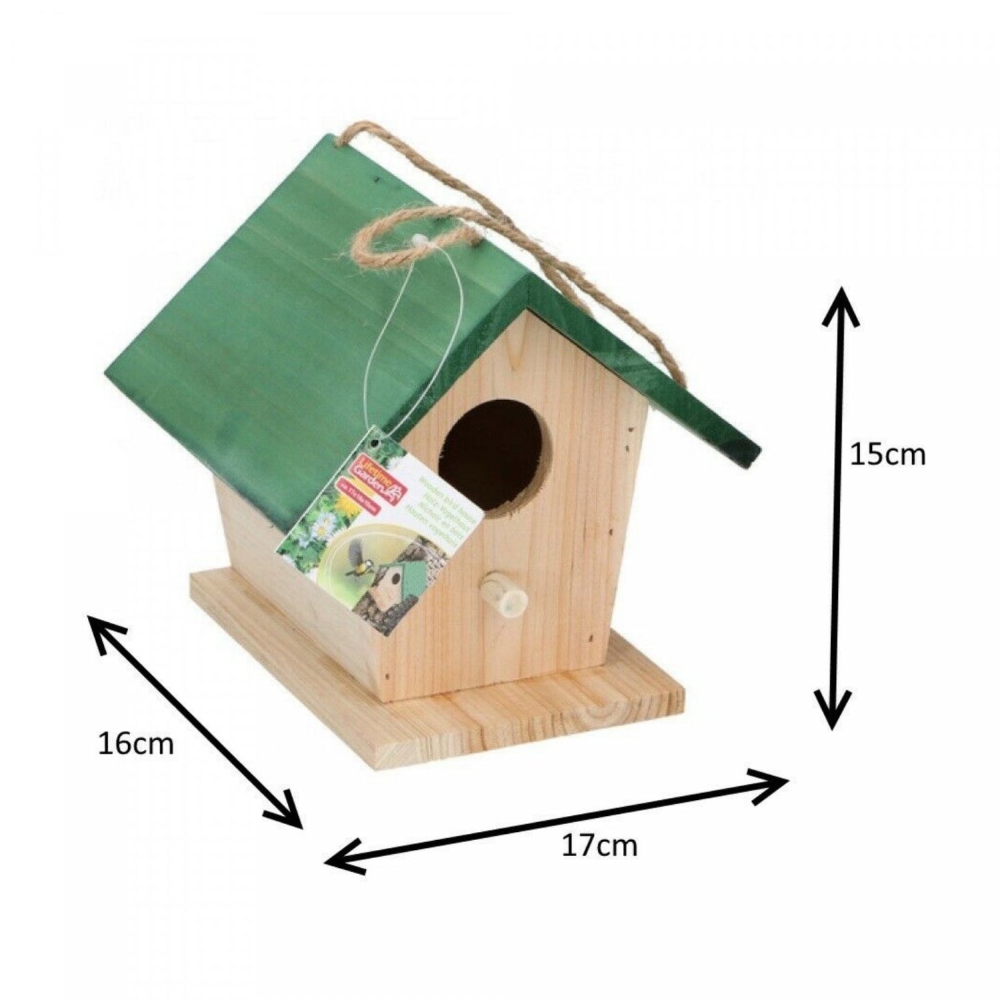 Lifetime Garden Nestkast 17x16x15cm - Vogelhuis - Bivakshop