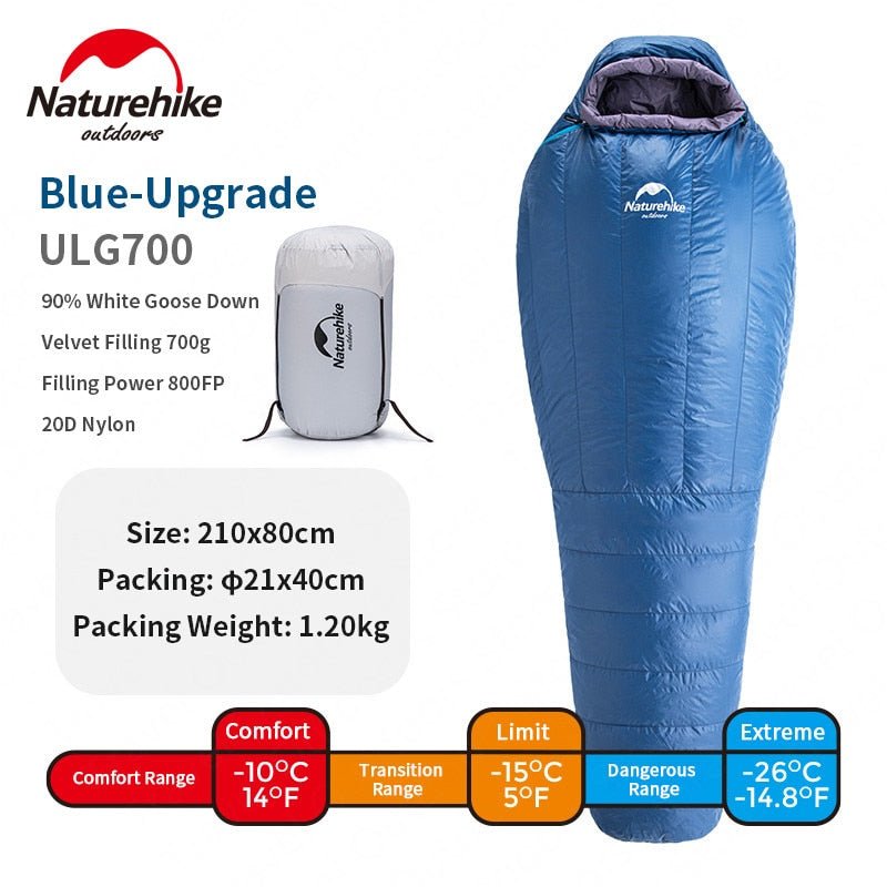 Naturehike Slaapzak Winter - Waterdichte Warme Slaapzak - Draagbare Camping - Reizen - Bivakshop