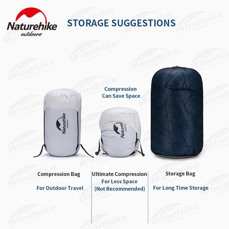 Naturehike Slaapzak Winter - Waterdichte Warme Slaapzak - Draagbare Camping - Reizen - Bivakshop