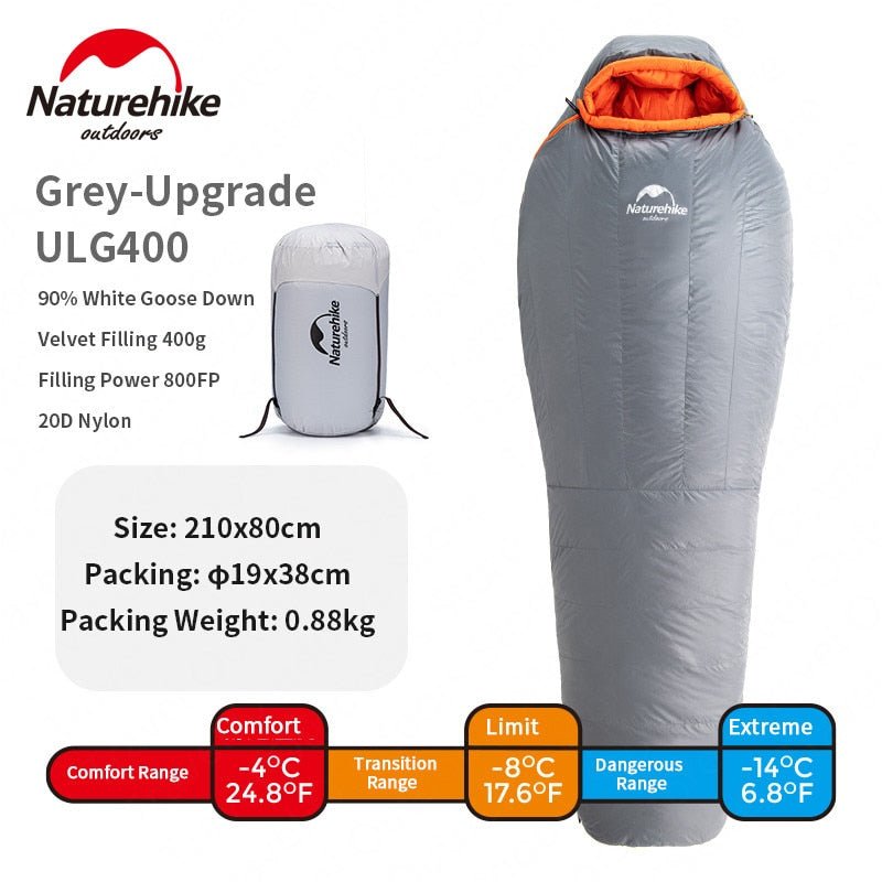 Naturehike Slaapzak Winter - Waterdichte Warme Slaapzak - Draagbare Camping - Reizen - Bivakshop