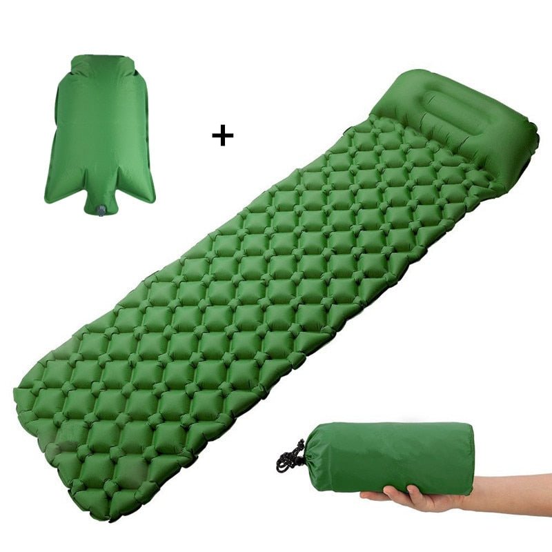 Opblaasbaar matras - 1 persoon - Luchtkussen - Lichtgewicht - Bivakshop