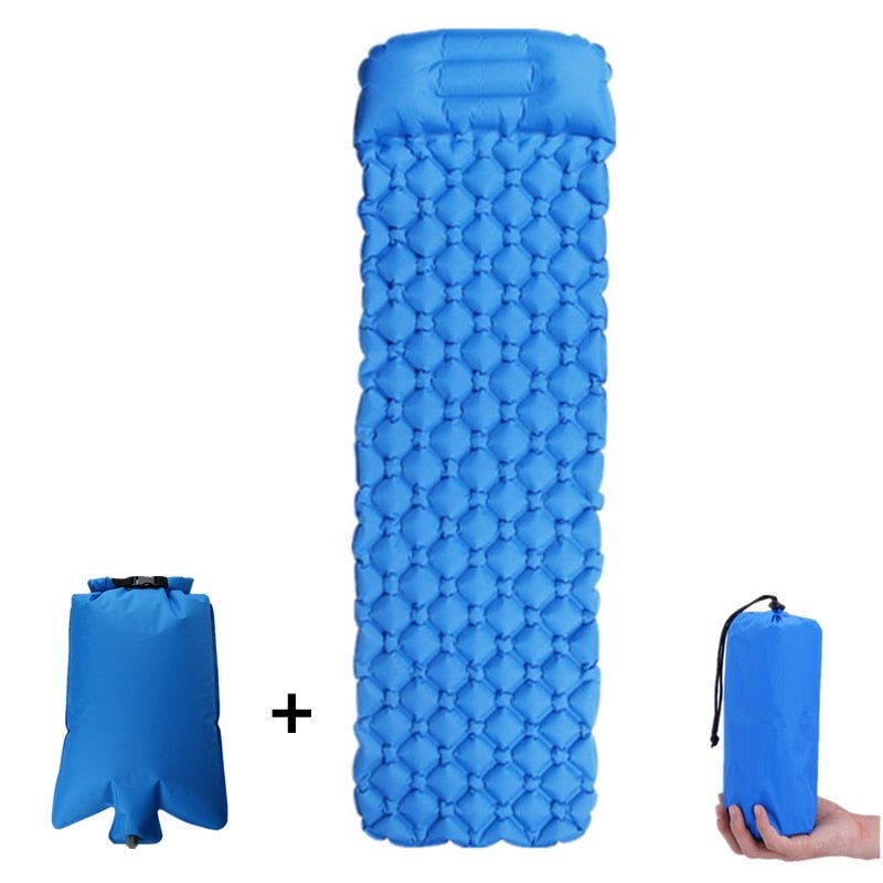 Opblaasbaar matras - 1 persoon - Luchtkussen - Lichtgewicht - Bivakshop