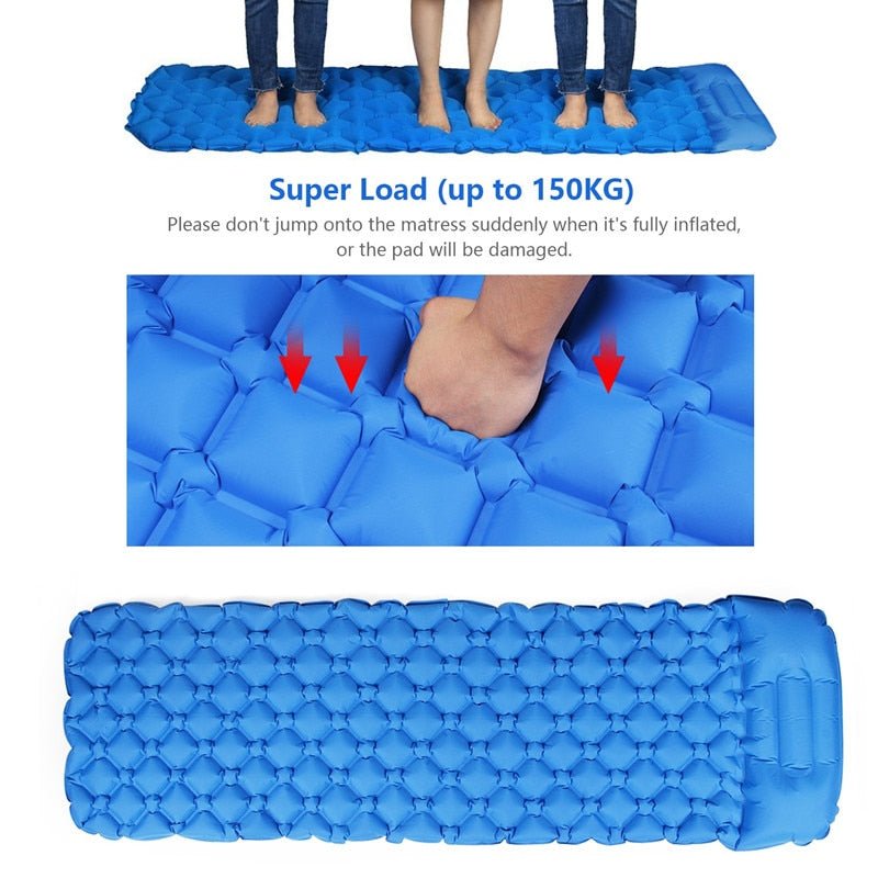 Opblaasbaar matras - 1 persoon - Luchtkussen - Lichtgewicht - Bivakshop