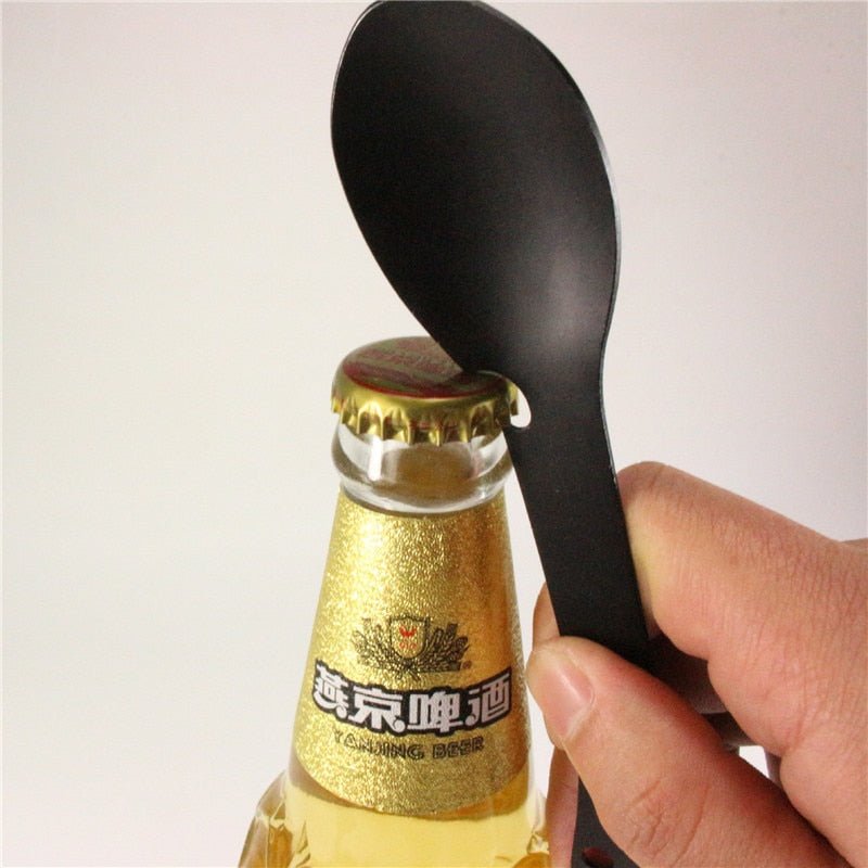 Outdoor survival gereedschap 5-in-1 EDC kit - Vork, mes, lepel, fles- en blikopener - Bivakshop