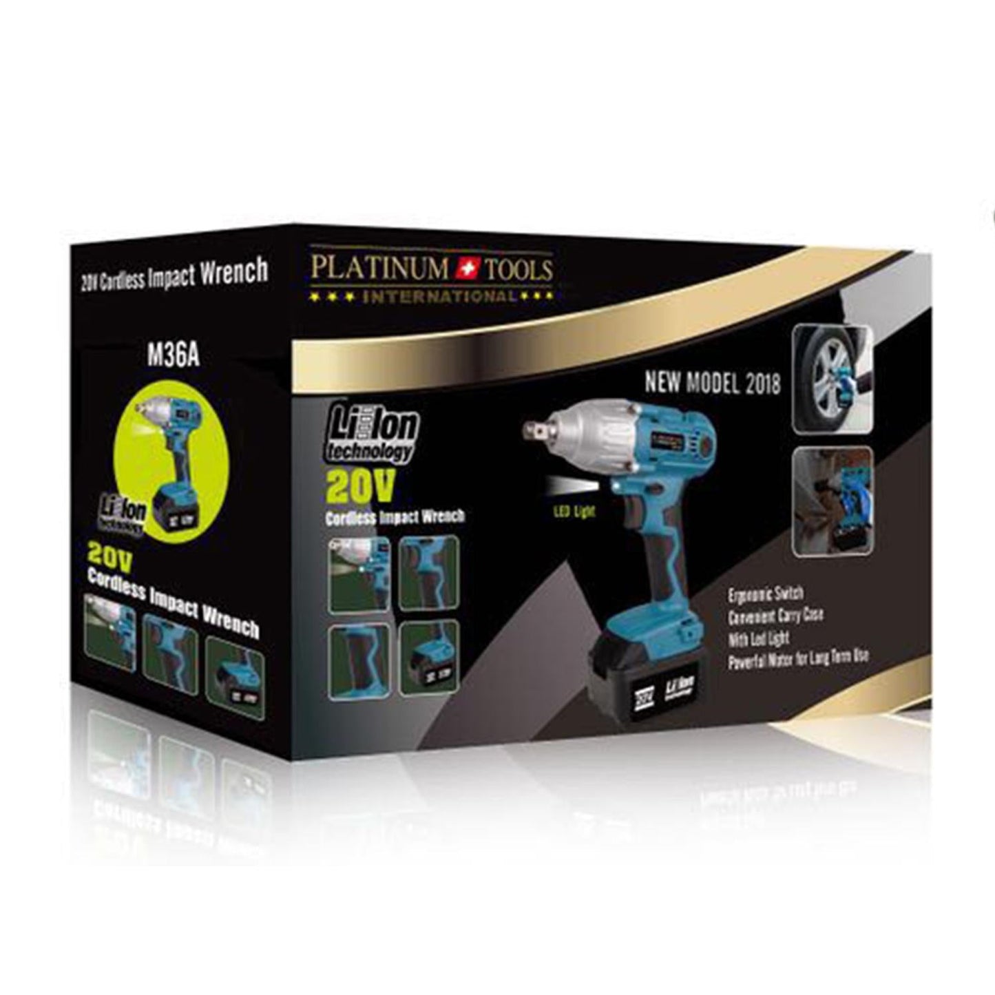 Platinum Tools Accu Slagmoersleutel 20v - Bivakshop