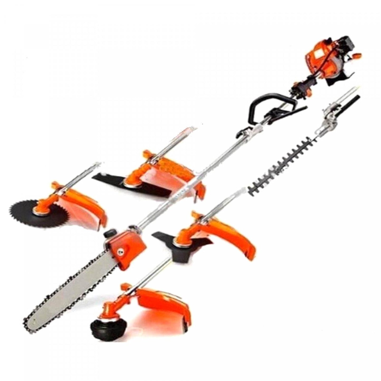 Powertech RL-PT580: 8-in-1 professionele bosmaaier, heggenschaar en kettingzaag - Bivakshop