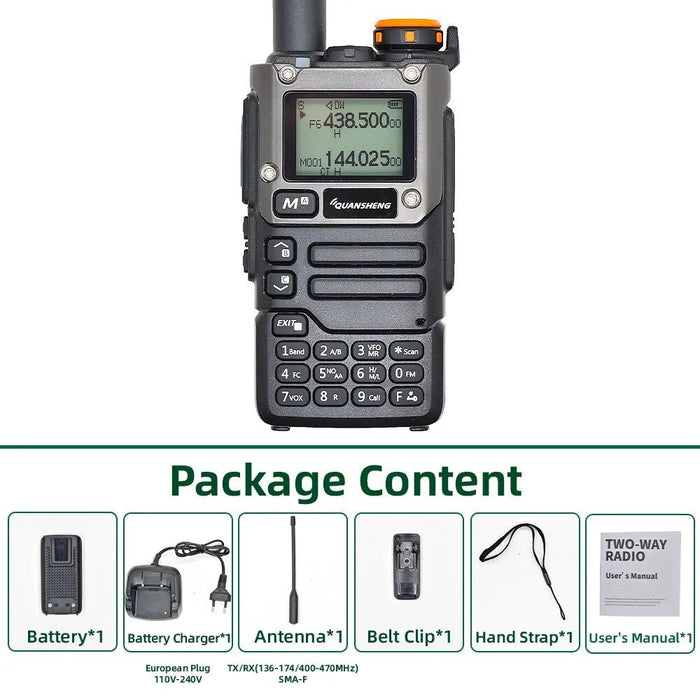 Quansheng UV K5 (8) draagbare am fm walkie talkie tweerichtingsradio communicatiestation - Bivakshop