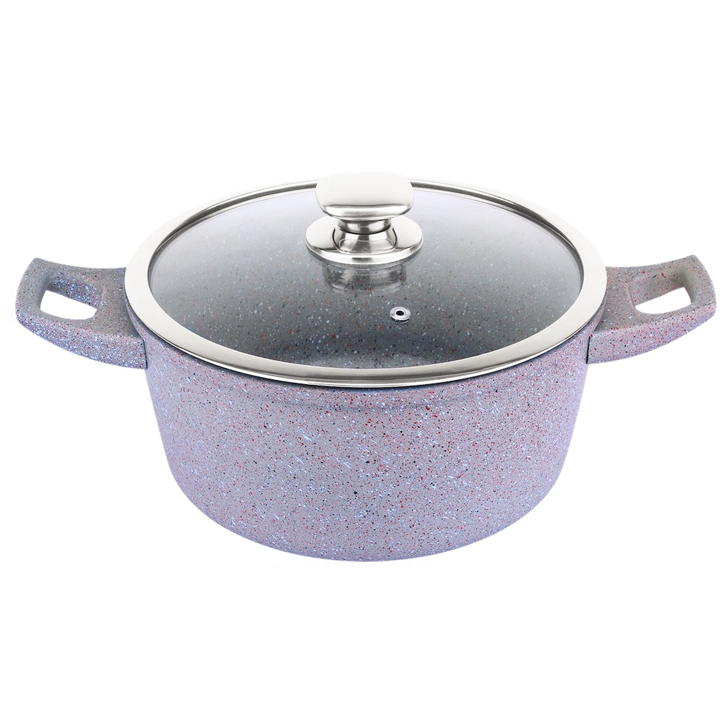 Royalty Line gesmede aluminium anti-aanbak marmeren kookpot - 30 cm grijs - Bivakshop