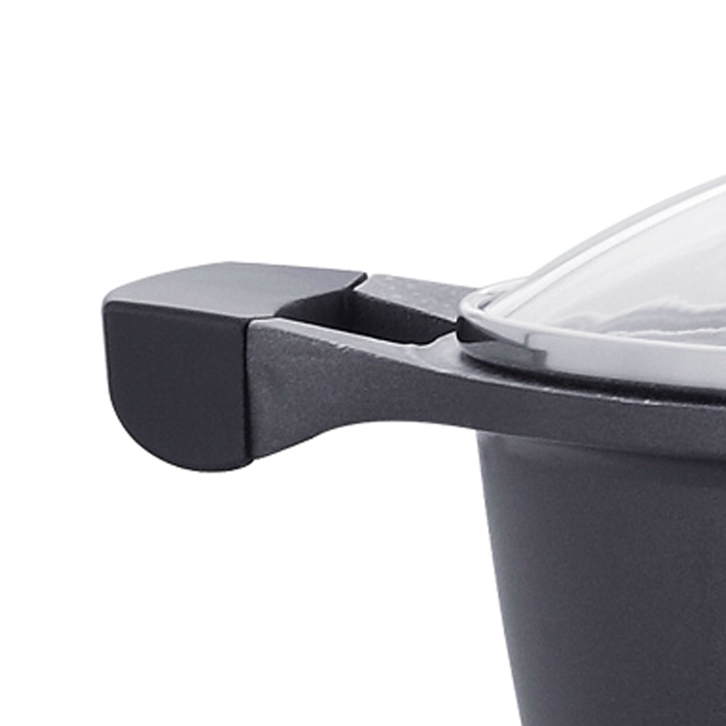 Royalty Line RL-BS28M: Kookpot met marmercoating en glazen deksel - 28 cm - Bivakshop