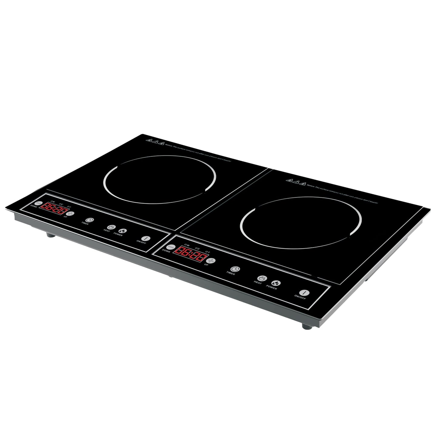 Royalty Line RL-DIP4000.2: Inductiekookplaat met dubbele plaat - Bivakshop