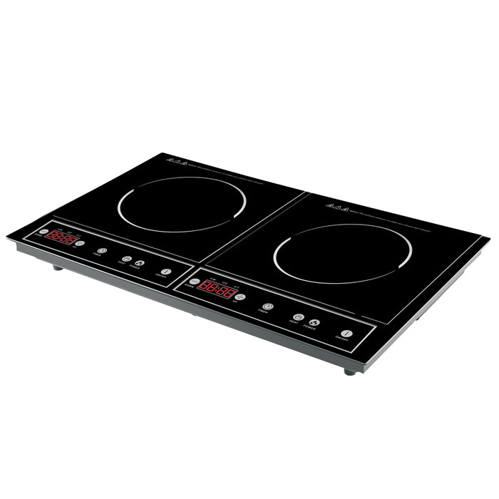 Royalty Line RL-DIP4000.2: Inductiekookplaat met dubbele plaat - Bivakshop