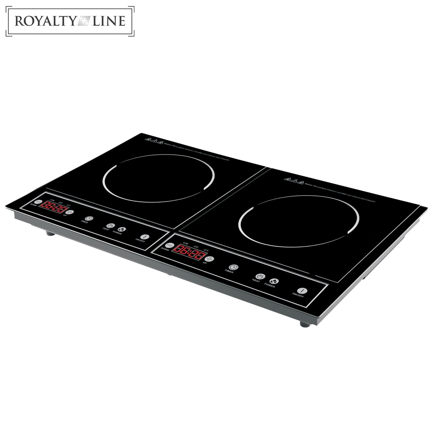 Royalty Line RL-DIP4000.2: Inductiekookplaat met dubbele plaat - Bivakshop