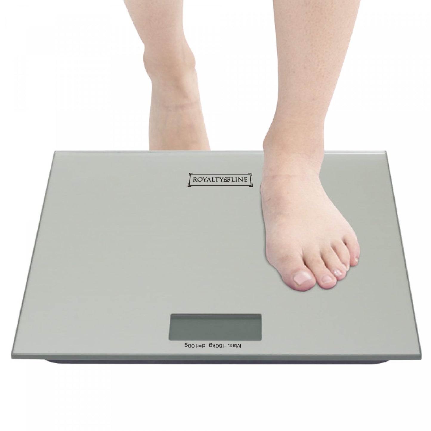 Royalty Line RL-PS3: Digitale LED Weegschaal Zilver - 180 kg - Bivakshop
