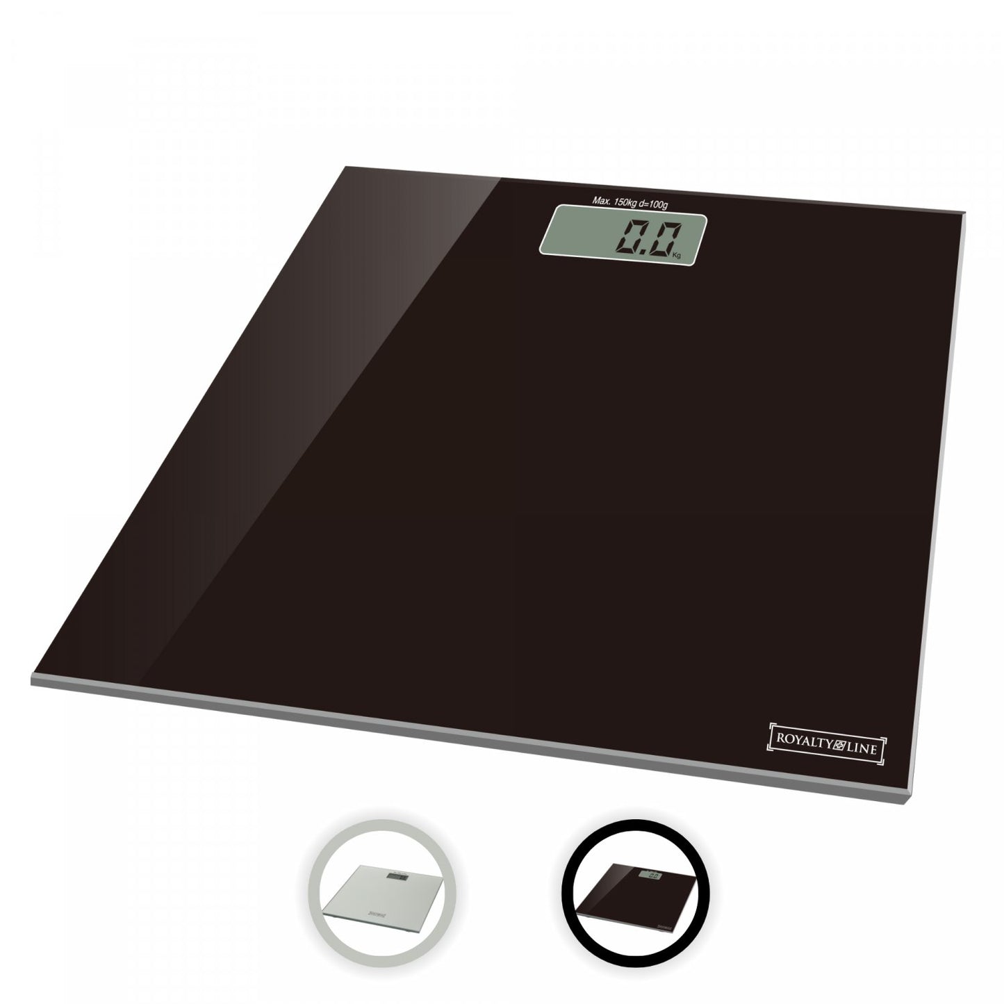 Royalty Line RL-PS3: Digitale LED Weegschaal Zwart - 180 kg - Bivakshop