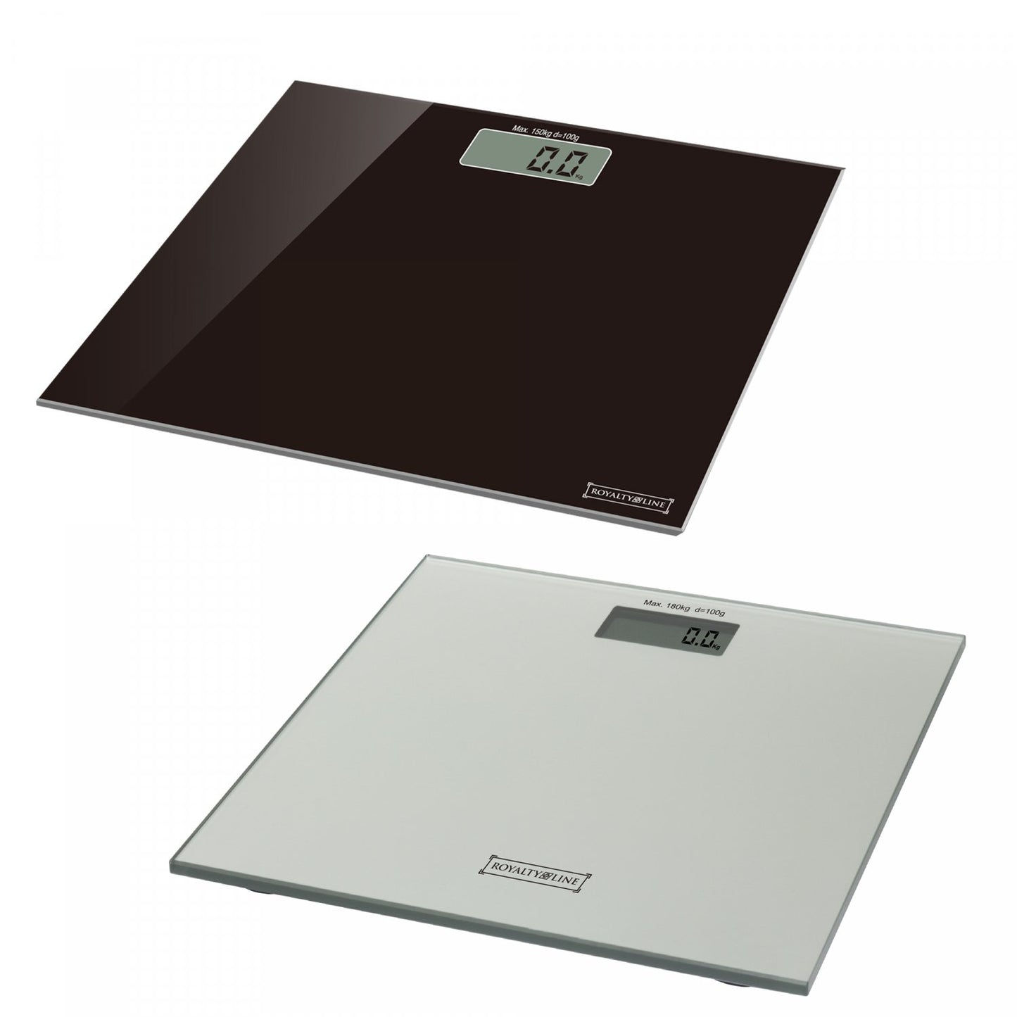 Royalty Line RL-PS3: Digitale LED Weegschaal Zwart - 180 kg - Bivakshop