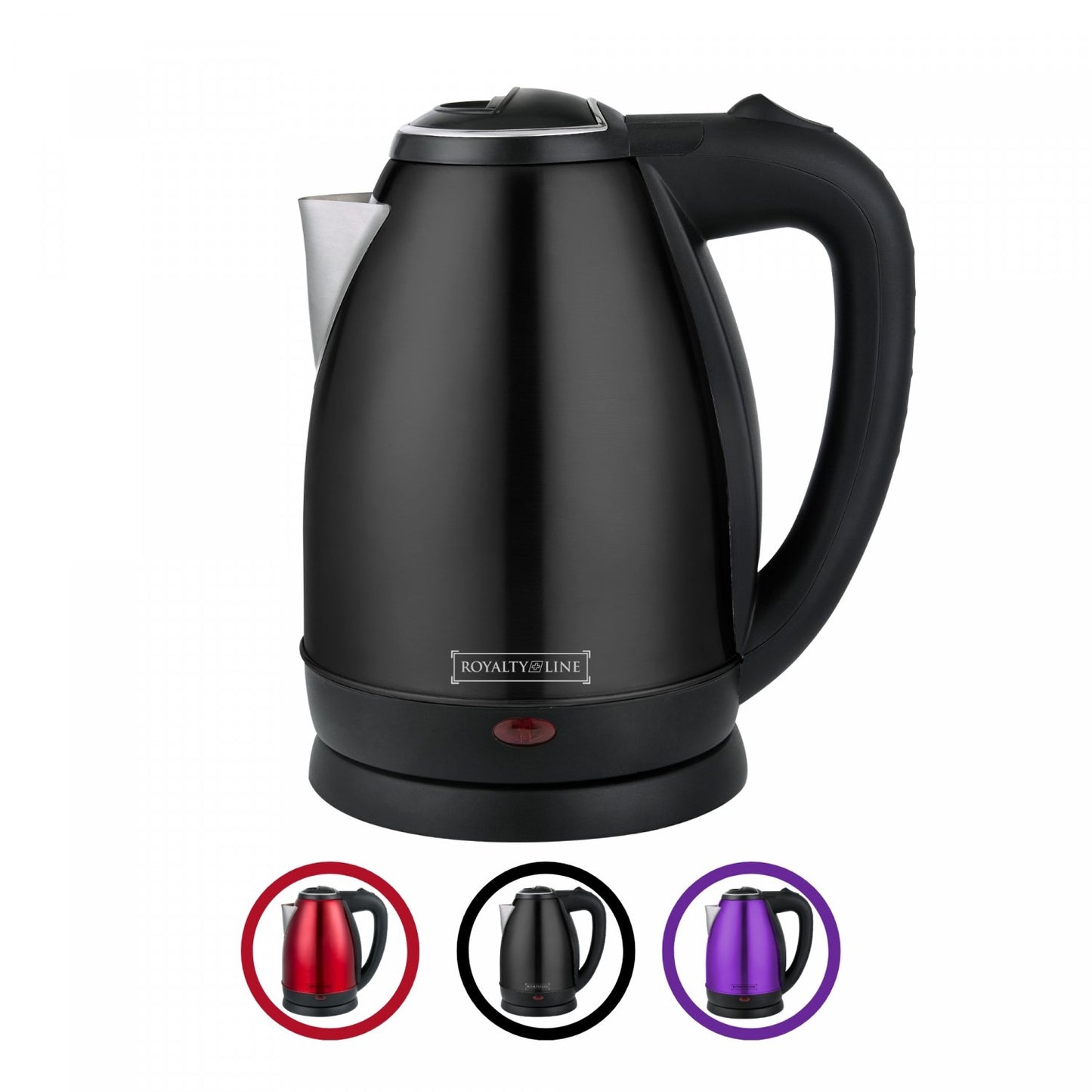 Royalty Line RL-SSK1.7L: 1,7 L Elektrische Waterkoker - 1500W Rood - Bivakshop