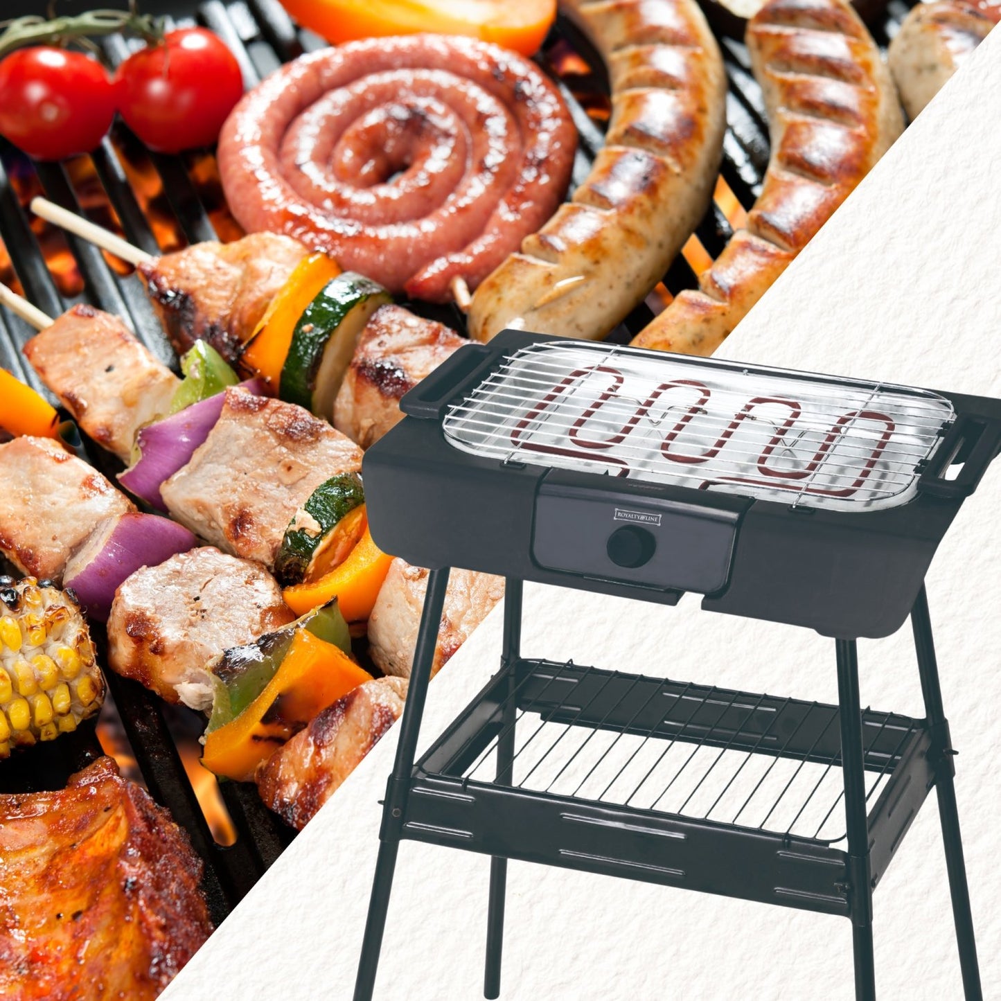 Royalty Line SBGT-2000: elektrische barbecuegrill van 2000 W - Bivakshop