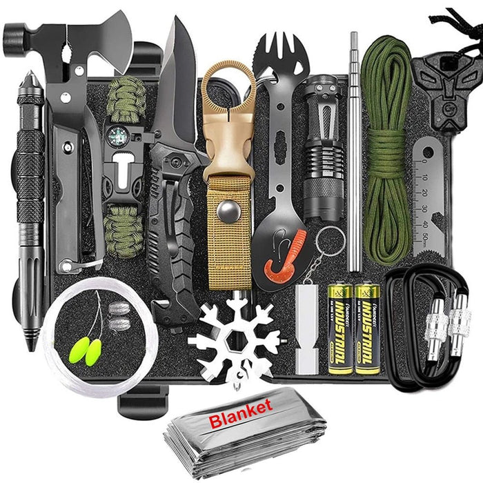 Survival kit - 30 in 1 - Eerste hulp kit - Bivakshop