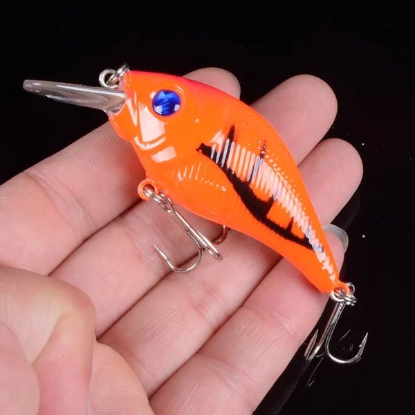 TQEXSZ 1 stuk 7.5cm 10.2g hard vib kunstaas met 3D ogen - Zinkende crankbait - Bivakshop