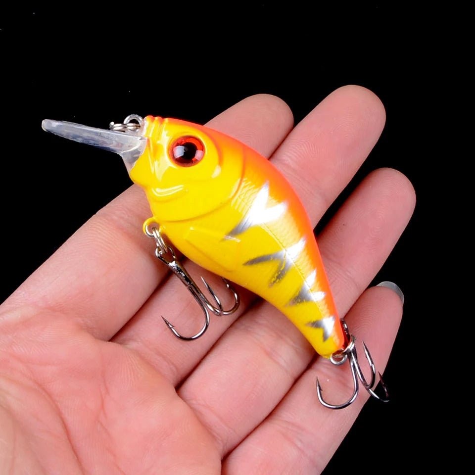 TQEXSZ 1 stuk 7.5cm 10.2g hard vib kunstaas met 3D ogen - Zinkende crankbait - Bivakshop