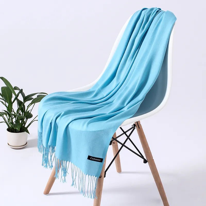 Trendy dames sjaal met kwasten - Kasjmierachtige winterstijl - Bivakshop