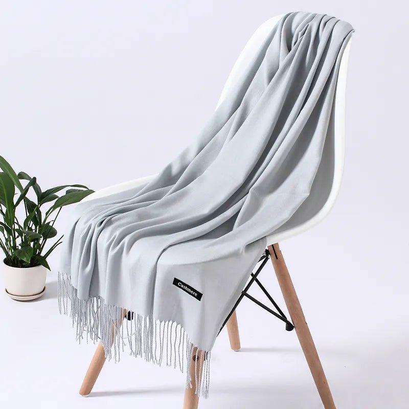 Trendy dames sjaal met kwasten - Kasjmierachtige winterstijl - Bivakshop