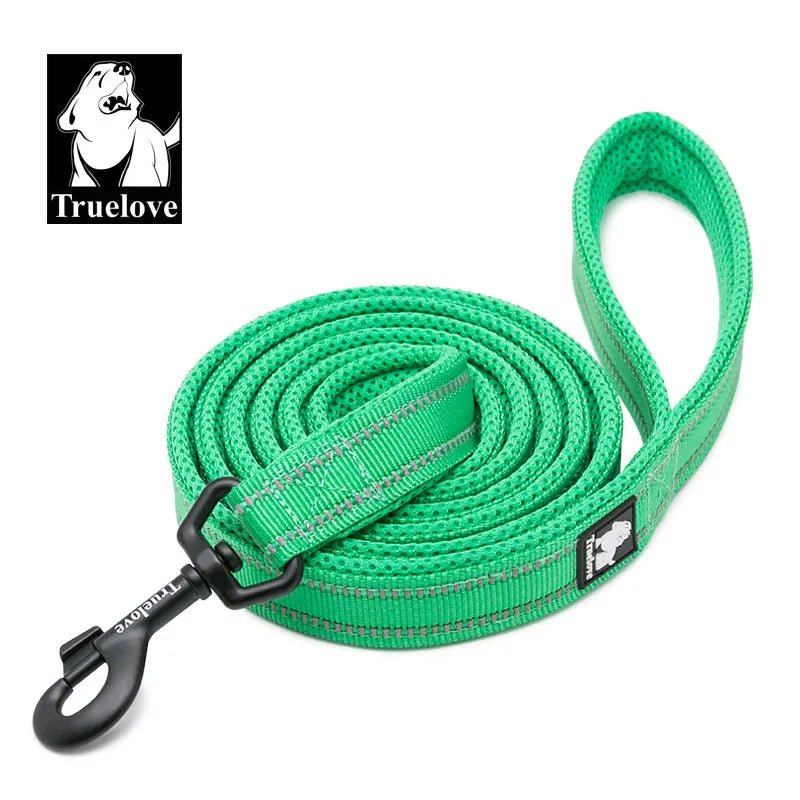 Truelove zachte reflecterende nylon mesh gewatteerde hondenriem - Bivakshop
