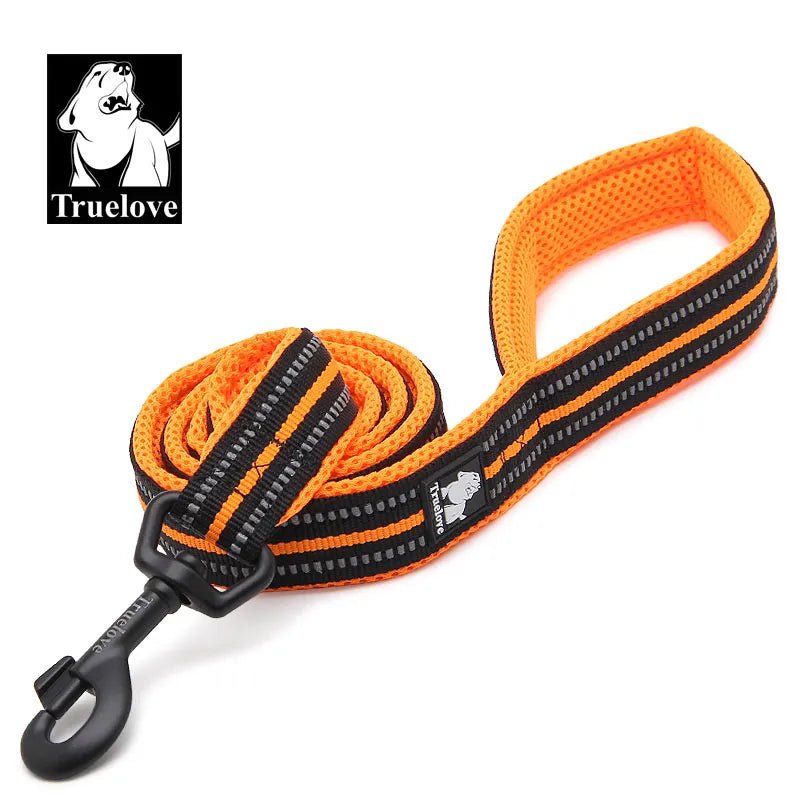 Truelove zachte reflecterende nylon mesh gewatteerde hondenriem - Bivakshop