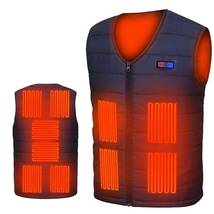 Verwarmde bodywarmer - USB - Elektrische kleding - Verstelbare warmte -Thermo vest - Verwarmd vest - Bivakshop